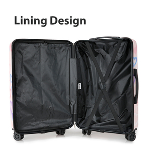 Maleta con ruedas ligera de moda de alta calidad con diseño de <span class=keywords><strong>iniciales</strong></span> personalizado 20 "24" 28 "Viaje ABS PC equipaje de viaje - Product Image 6