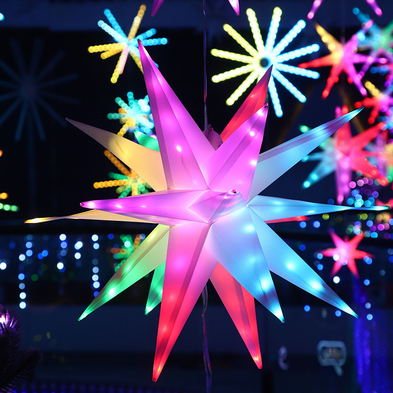 3D LED Smart Magic RGB Blue Tooth APP Control Explosion Star Light String Christmas Festival Decorative LED Star Light