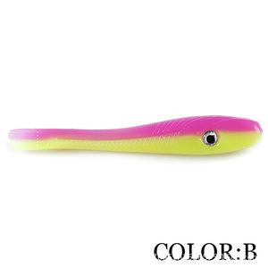 Señuelo de pesca de PVC suave con cola recta, 78 mm, 3.8 g, 8 unidades/bolsa, ojos 3D, con sal y aroma, para pesca de lubina y pargo <span class=keywords><strong>en</strong></span> agua dulce y salada - Product Image 5