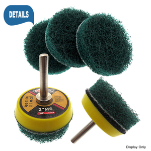 <span class=keywords><strong>2</strong></span> 인치 녹색 나일론 후크 루프 청소 천 스크럽 패드 산업용 수세미 자동차 가정용 디버링 돌출 연마 OEM - Product Image 4