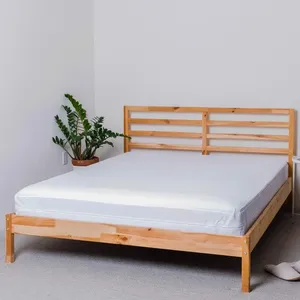 Premium Koeling Vinylvrij Bed Bug Matrashoes Met Rits Koeling Voorzien Van Ademende Geluidloze Matras Omhulling