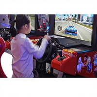 Simulateur de course automobile, borne d'arcade à pièces, console de jeu vidéo, moto, centre de course, console de course, arcade vidéo de vitesse