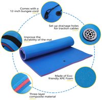 Tapis flottant personnalisable en mousse XPE pour divertissements aquatiques en bord de plage, jeu multijoueur de natation - Directement de l'usine