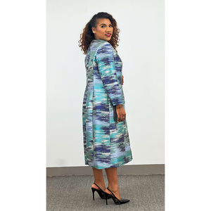 Haute qualité dames longue veste costumes bureau mode <span class=keywords><strong>africaine</strong></span> église robes <span class=keywords><strong>grande</strong></span> taille 2 pièces ensembles robe manteau costume - Product Image 5