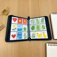 Carpeta de Cartas Personalizada con Logotipo, 9 Bolsillos, Cuero PU, Plástico y PP para Colección de Cartas de Juego, Anime y Deportes