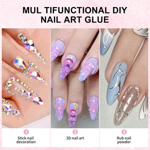 Gel adhésif super puissant 30g pour strass, bijoux, paillettes, cristaux, perles, diamants, gel colle pour ongles - Product Image 4
