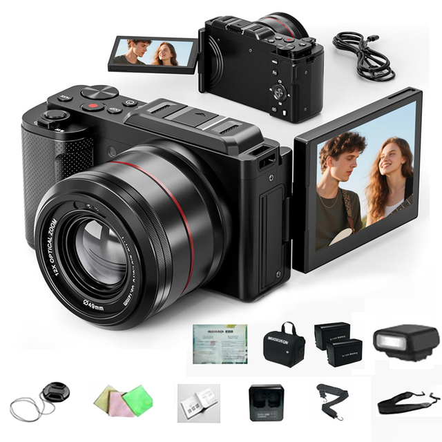 M2 Entry-Level Mirrorless Camera CMOS 5K Touchscreen Reversible Hot Shoe Double Image Stabilization Photography Beginner Sport