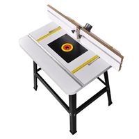 Table inversée pour fraiseuse en bakélite, table de travail inversée auxiliaire pour machine à dégrossir, table de fraisage pour le travail du bois