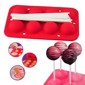 Molde de Silicona para Pastelitos con Forma de Bola Redonda de 8 Cavidades - Product Image 1