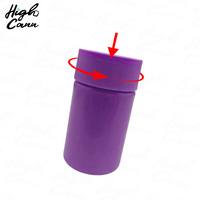 Pot en plastique PS super épais de 5 mm pour cônes de petite taille, logo en relief sur le couvercle et le fond, étiquette personnalisée