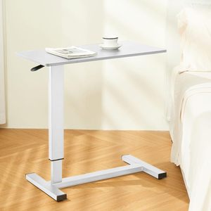 Hospital Home Use <strong>Table</strong> with Hidden Wheels <strong>Adjustable</strong> Height Pneumatic Mobile Standing Desk Laptop Bedside <strong>Table</strong> <strong>Multi</strong> <strong>Purpose</strong> - Product Image 2
