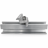 Collier de serrage d'extrémité en aluminium sur mesure pour panneaux solaires, accessoires de montage de modules photovoltaïques pour système photovoltaïque
