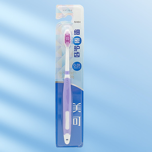 <span class=keywords><strong>Brosse</strong></span> à dents en PBT <span class=keywords><strong>ultra</strong></span>-douce au charbon de bois avec manche en plastique coloré pour usage domestique, taille standard pour adultes - Product Image 6