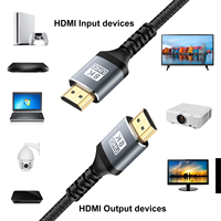 HOT Trend HD 8K60Hz 2M 1M 5M UHD 48Gbps Datenübertragung 2.1 Videokabel Kompatibel mit HDMI-Anschlüssen für Bildschirmprojektion TV