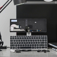Pour HP EliteBook 840 G5 G6 846 G5 745 G5 clavier rétro-éclairé USB avec pointeur LED nouvelle mise en page britannique corps d'axe mécanique Gateron
