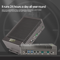 Tampilan Suhu Digital Komputer Mini PC Tangguh Tiga-Lapisan Perlindungan dengan Prosesor I3, 4GB DDR3, Penyimpanan 64GB