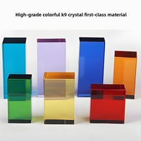 Ornement en verre transparent blanc carré K9 avec capacité de gravure interne 3D, style chinois, cube de 60 mm