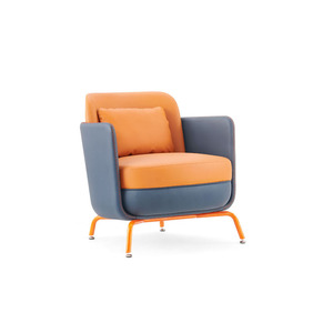 ชุดโซฟาโค้งทันสมัย Aobin สีส้มสดใส เฟอร์นิเจอร์สำนักงาน ชุดห้องนั่งเล่น - Product Image 4