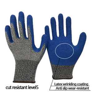 SONICE CE ANSI HPPE Anti Cut 5 Gants de sécurité Nitrile/PU/<span class=keywords><strong>Latex</strong></span> Verre Enduit Jardin Gants de protection résistants aux coupures - Product Image 6