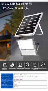 IP67 impermeable 100W-400W LED reflector aluminio plástico Solar jardín iluminación IP65 luces de inundación solares paisaje carretera 200W-300W - Product Image 5