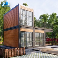 Zhongnan détachable 20 pieds mini boîtier de luxe ossature en acier maison mobile villa modulaire portable petite maison conteneur préfabriquée