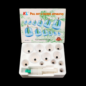 Vendita diretta in fabbrica di 12 pezzi di tazza sottovuoto in schiuma Set coppettazione, <span class=keywords><strong>3</strong></span> anni di conservazione tazza a pressione negativa, coppa Hijama. - Product Image 1