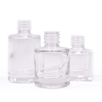 Vente en gros de flacons de vernis à ongles transparents de haute qualité et respectueux de l'environnement, 5 ml, 10 ml, 15 ml, avec couvercle en bois de bambou