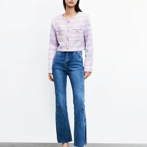 2023 nuovi <span class=keywords><strong>prodotti</strong></span> elegante giacca in Tweed da donna in tessuto monopetto con fragranza funzionale primaverile autunnale - Product Image 2