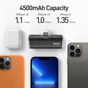 Vente chaude De Luxe Cadeau Premium En Cuir Queue Plug Mini Power Banks 4500mAh <span class=keywords><strong>iPhone</strong></span> Sans Fil Portable Chargeur DC LI-Polymère - Product Image 3