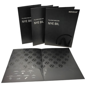 Carpeta de archivos de papel hecha a mano de moda personalizada carpeta de archivos de papel A4 de impresión - Product Image 2