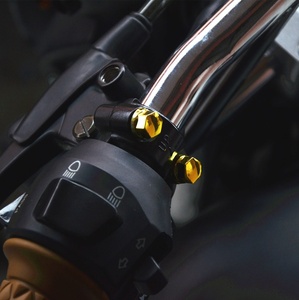 Pièces de modification pour <span class=keywords><strong>moto</strong></span> : Cache-vis décoratif en acier pour tête de moteur, couvercle de vis arrière pour scooter, fabriqué en Chine - Product Image 6