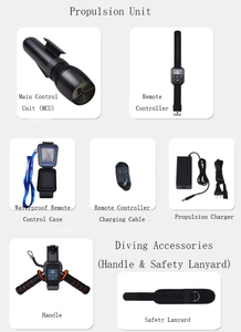 สกู๊ตเตอร์น้ำ500W โรงงานสำรวจใต้น้ำดำน้ำอลูมิเนียมป้องกันการกัดกร่อน - Product Image 6