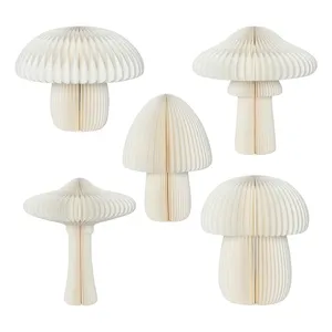 Easter Mushrooms Honeycomb Paper Ornaments Nordic Home Decor Luxury Home Decor