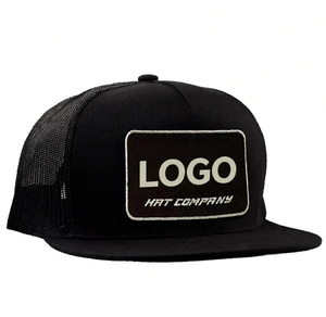 Casquette Trucker en Maille avec Patch Tissé Personnalisé, Visière en Sergé de Coton Respirant, Casquette Snapback Décontractée avec Logo OEM, Casquette de Baseball Personnalisée avec Logo OEM en Maille - Product Image 2