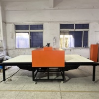 Presse à chaud hydraulique double station grand format 120x150 cm pour sublimation industrielle de tissus, 4ft 5ft