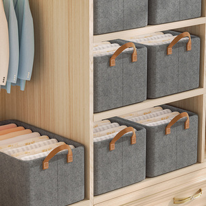 Lưu trữ hộp cho quần áo với xử lý tủ quần áo phòng ngủ ngăn kéo tổ chức vải tổ chức Lưu trữ Hộp vải ngăn kéo - Product Image 5