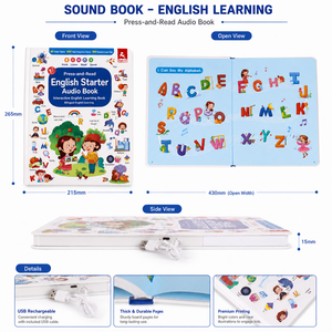 Libro de Cuentos Interactivo con Sonidos para Niños de 2 a 4 Años con Botones Musicales, Funciones Educativas de Audio y Lectura - Product Image 6