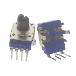 Hoge Kwaliteit 11Mm B103 B203 B504 B503 Lineaire Carbon Film Verticale 3 Pins Roterende Potentiometer Met Kunststof & Geïsoleerde As