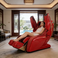 2026 4D SL Luxury Track, Chaleur intégrale du corps, Airbag, Zéro gravité, Cuir PU, Commande vocale IA, Bluetooth sans fil, Massage par tablette