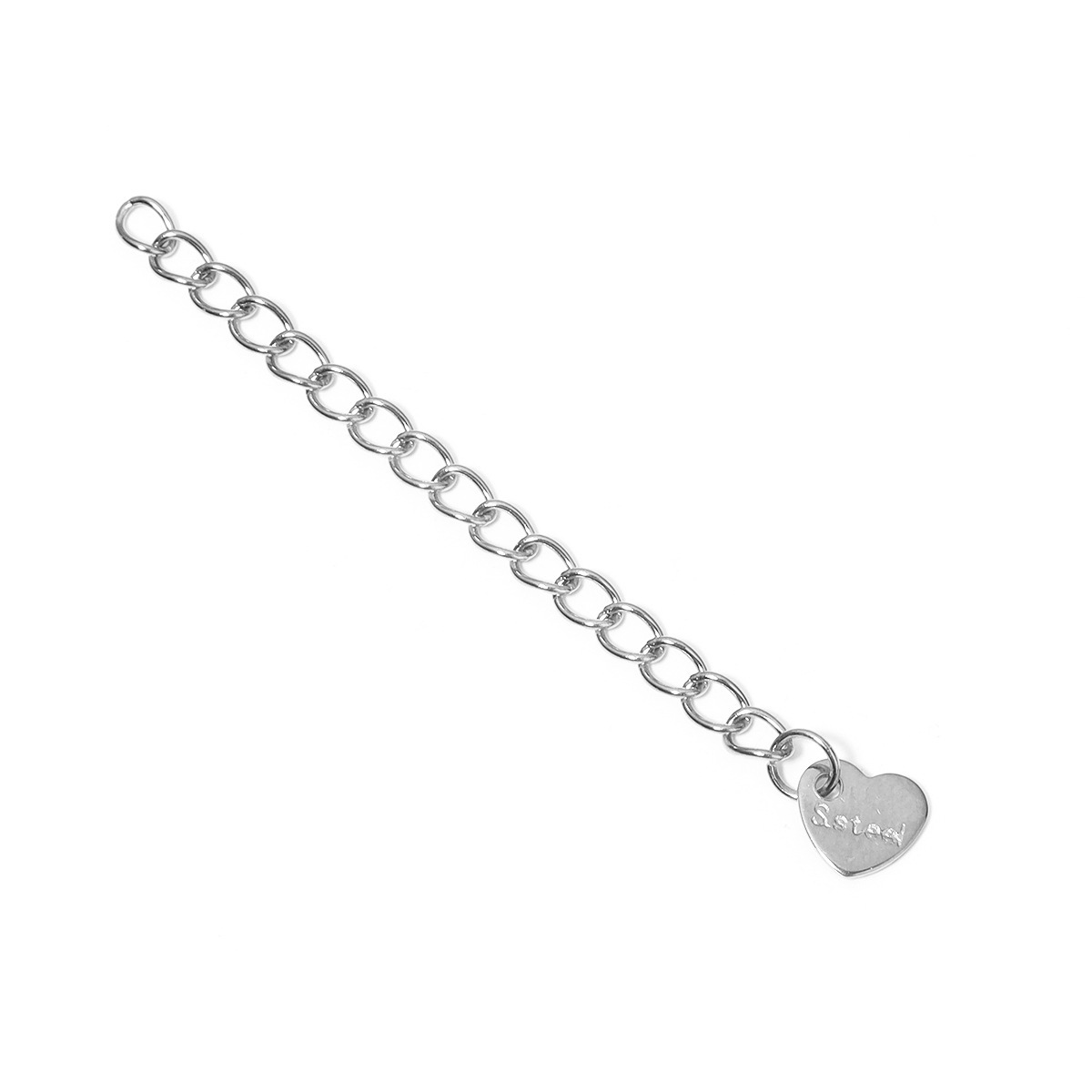 Cadena en forma de corazón (color acero)