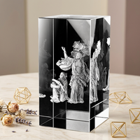 Cubo di Cristallo K9 Lucido HDW all'Ingrosso, Cornice Fotografica in Cristallo Personalizzata con Incisione Laser 3D per Souvenir