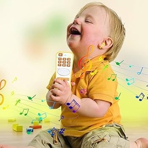 Inglés/<span class=keywords><strong>español</strong></span> educación temprana Montessori <span class=keywords><strong>TV</strong></span> juguetes remotos bebé Control remoto juguete Musical - Product Image 4