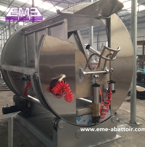 Conception de production en usine Équipement d'abattoir de bétail halal Boîte de mise à mort rotative rituelle pour machine d'abattoir de vaches - Product Image 2