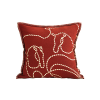 Housse de coussin de canapé moderne brodée motif cheval, motif géométrique coloré, taie d'oreiller décorative pour salon et maison