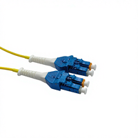 Cordon de brassage fibre optique COMTON Uniboot LC vers LC Monomode G.657A1 9µm Jaune LSZH/PVC avec gaine Push-Pull Certifié ROHS 1m