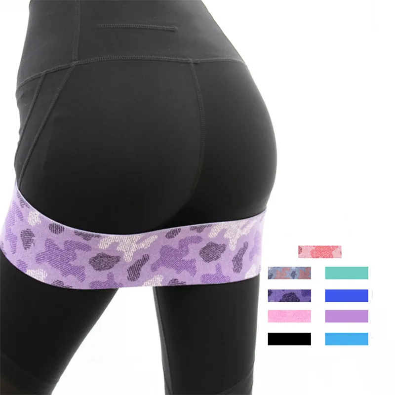 Ontwerp Gedrukt Gym Fitness Dikke Latex Elastische Stof Set Van 3 Oefening Stretch Hip Cirkel Booty Glute Loop Weerstand Band riem