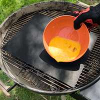 Résistance à la température de haute qualité réutilisable PTFE épais ignifuge étiquetage tapis de barbecue