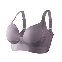 Damen-BH mit Raffung, ohne Bügel, verstellbarer Rückenverschluss, Großhandel für Zuhause-Unterwäsche