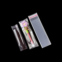 Petit sac d'accessoires transparent en BOPP imperméable avec impression en héliogravure, mini emballage pour pinces à cheveux et cordons