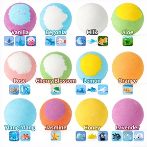 12 bombes de bain effervescentes de la série Océan avec jouets, 60g chacune, pour un bain moussant et un cadeau spa pour enfants - Product Image 5